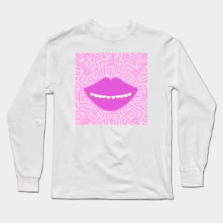 Amazing smile mouth lips pink Long Sleeve T-Shirt